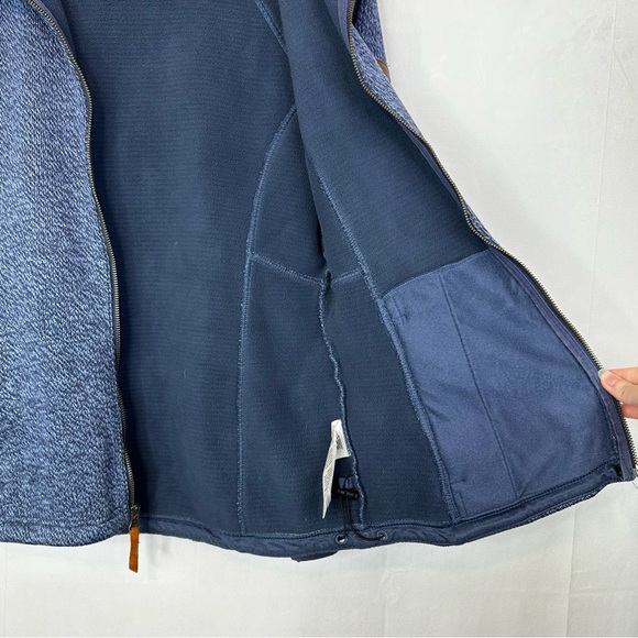 Columbia Knit Sweater Long Sleeve Hoodie Thick Winter Drawstring Full Zip Medium - Picture 8 of 11